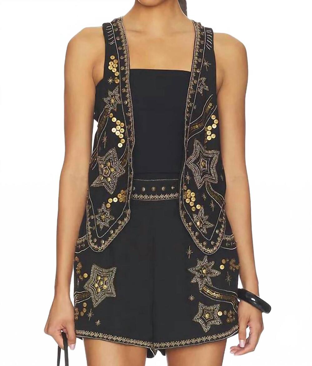 NEW SPELL night sky vest in midnight